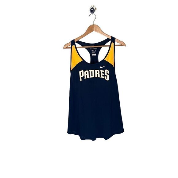 Nike San‎ Diego Padres Navy Wordmark Legend Racerback Tank Top - Picture 2 of 5